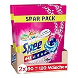 Spee Power Caps Color 4 + 1 (120 Waschladungen), Colorwaschmittel für...