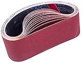 STEBRUAM Schleifbänder 75 x 457 mm,Schleifband Set je 3 x Korn...