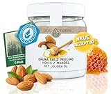 CozyNature® Sauna Salz Peeling Honig Mandel 500 g | Für die Sauna, Dusche...