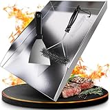 valuents® Grillplatte - Plancha Grill Platte aus dickem & rostfreiem...