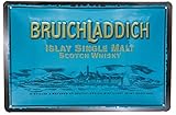 Retro Whisky Blechschild passend für Bruichladdich Single Malt Scotch...