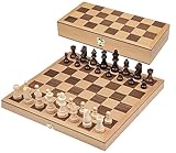 Philos 2708 - Schach, Schachspiel, Schachkassette, Feld 33 mm, Königshöhe...