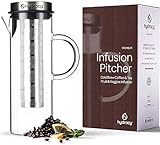 Cold Brew Kaffee Kalt Zubereiter - Große Glas Karaffe 1,5L für Eiskaffee...