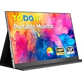 Yodoit Portable Monitor, 15,6 Zoll 1920 x 1080P FHD Tragbarer IPS-Display...