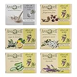 APHRODITE Olivenölseifen-Set - 6-teilige Kollektion - Natürliche Seifen...