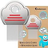 Adamson Läusekamm Kinder - Lice Comb - Edelstahl Nissenkamm Extra Fein -...