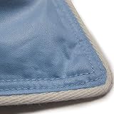 Ballonbett blau in 155x220 cm mit 3700 Gramm Füllung aus weißen neuen...
