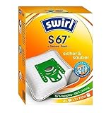 Swirl S 67 EcoPor Staubsaugerbeutel (4 Beutel), reißfeste Staubbeutel für...