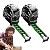 Messband | 2er Set Wasserdichtes Metall-Rollmaß,Wasserdichtes Holzwerkzeug...