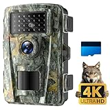 Coolifepro 4K 48MP Wildkamera, Wildkamera mit Bewegungsmelder Nachtsicht No...