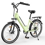 ESKUTE C100 E-Bike, 26 Zoll Elektrofahrrad, E-Cityrad 250W HeckMotor, 375Wh...
