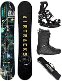 Airtracks Herren Snowboard Set Board Data Wide Freestyle Freeride 150 -...
