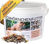 Canifee - Eichhörnchenfutter 1 kg artgerechtes Wildtierfutter als...