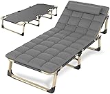 MGXYMPC Klappstuhlliege - Klappbarer Gartenliegestuhl, Liegestuhl,...