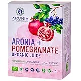 Aronia Granatapfel Saft Bio 3L – Kaltgepresster Muttersaft Ohne Zusätze,...
