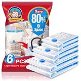 BoxLegend Vakuumbeutel 6 Stück 2 Jumbo 100x80cm + 2 Groß 80x60cm + 2...