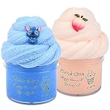 Cloud Slime Kit - 2 Pack Fluffy , Non-Sticky and Super Soft Scented , Girls...