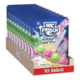 WC-Frisch Kraft Aktiv Duftspüler Urlaubsträume Hawaii (10er Pack), WC...