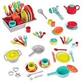 Battat Deluxe Küchenset, Kinderküche Zubehör Geschirr Set und Topfset...