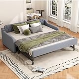 Houkiper Modernes Schlafsofa 90x200 cm mit USB-Anschluss & Ausziehbett...