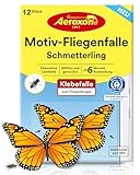 Aeroxon Fliegenfalle Innenbereich – 12x Fliegenfänger für Fenster,...
