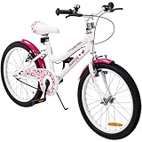 Actionbikes Kinderfahrrad Butterfly 20 Zoll | Kinder Fahrrad für Mädchen...