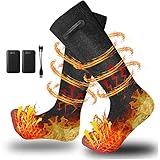Beheizbare Socken, 2 X 4000mAh/5V Akku Max. 5H Fußwärmer Elektrisch,...