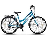 26 Zoll Fahrrad 21-Gang Schaltung mit Beleuchtung nach STVO Türkis...