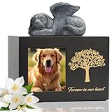 DiDiBirDi Haustierurne für Hundeasche Hundebox Holz Schwarz Hundeurnen...