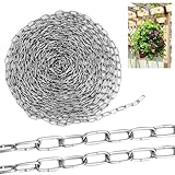 Stahlkette Meterware, 10 Meter Metallkette, Φ1,5mm Kette Edelstahl,...