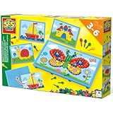 SES Creative 14898 14898-Mosaikbrett mit Vorlagen, Geel, Mittel