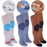 CiuchCiuch Krabbelstrumpfhosen 3er-Pack – DREI Stück – Dreifacher ABS...