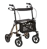 Dietz Taima S-GT Leichtgewichtrollator faltbarer Rollator aus Aluminium mit...