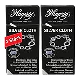 Hagerty 2x Silver Cloth Schmuck Reinigungstuch je 36x30cm I imprägniertes...