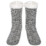 SIMIYA Herren Kuschelsocken, rutschfest Wintersocken Stoppersocken, anti...