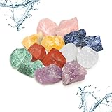 PURAJA Große Wasserstein Mischung | Premium Natursteine | Heilsteine Set...
