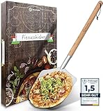 SQUALIPRODU® Pizzaschieber - Premium Pizzaschaufel aus rostfreiem...