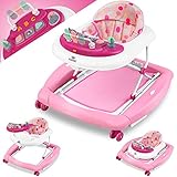 KIDIZ® 4in1 Lauflernhilfe Babywalker Spiel- und Lauflernwagen Gehfrei...