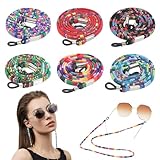 WYTNB 6 Stück Rutschfeste Brillenkette, Brille Brillenhalter Halter,...