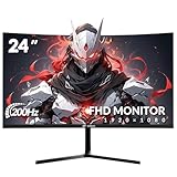 CRUA 24 Zoll Curved Gaming-Monitor 200 Hz|165 Hz|144 HZ|1080P|PC Monitor...