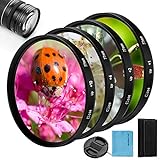 72mm Close-up Nahlinsen Filter Kit, Fotover 4 teiliges (+ 1,+2,+4,+10)...