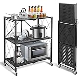 Vichirskit Lagerregal Metall 3 Ebenen, Schwerlastregal Schwarz 72 X 34 X...