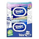 Tempo Toilettenpapier feucht für Kinder, Megapack, Designedition, 16...