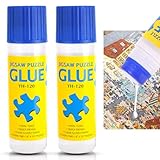 YIIFELL Puzzlekleber Klar, Puzzle Kleber Transparent mit Easy-On Applikator...