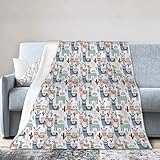 Lama Alpaka-Kaktus, ultraweiche Micro-Fleece-Decke, Klimaanlage, Decke,...