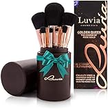 Luvia Makeup Pinsel Set - Golden Queen - 15 Kabuki Schminkpinsel Inkl. Make...