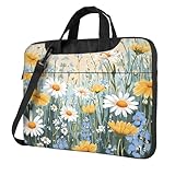 Laptoptasche mit buntem Gänseblümchen-Motiv, für 39,6 cm (15,6 Zoll),...