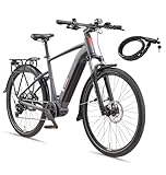 TELEFUNKEN E-Bike Herren 27,5 Zoll, Elektrofahrrad Mittelmotor, 9-Gang...