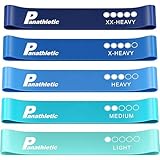 Panathletic Fitnessbänder, 5er Set – 5 Verschiedene Stärken,...
