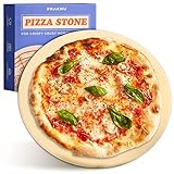 Pizzastein für Backofen Rund - 30 cm für Gasgrill & Backofen - Für...